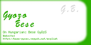 gyozo bese business card